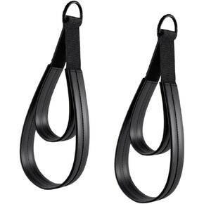 2Pcs Pilates Double Loop Straps for Reformer,Comfortable Grip Nonslip for Improve Flexibility Strength Dexterity Ankle Legs in Kuwait