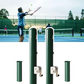 Tennis Posts, 42.13" Heavy Duty Professional Tennis Poles with Double Reels, Tennis Court Kit for Schools, Backyards, Stadiums in Saudi Arabia