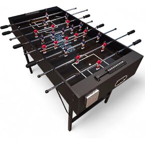 طاولة كرة القدم PartyLife مقاس 48 بوصة مع أرجل فولاذية قابلة للطي ومصابيح LED اختيارية، سطح أملس، قوي جدًا - مثالية للأطفال والكبار، وغرف الألعاب والممرات المنزلية! in Kuwait
