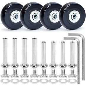 4 Pcs Luggage Wheels Replacement 50x23mm/1.96×0.9in Suitcase Wear-Resistant Repair Wheels for Luggage.L106 in Saudi Arabia