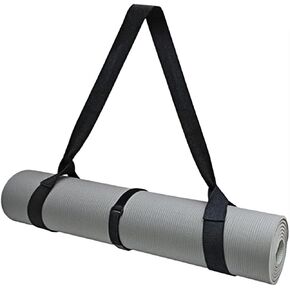 Adjustable Yoga Mat Strap Carrier, Thick Wide Yoga Mat Holder with Hook-and-loop fastener for yoga enthusiast, Travel Gym, Black Non-Slip Yoga Straps for Carrying Mats in Saudi Arabia