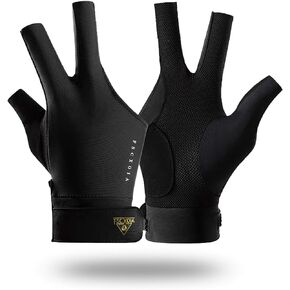 Billiard Glove for Left Hand - Durable, Comfortable, Adjustable Fit, Breathable Fabric, Smooth Cue Stroke, Suitable for Pool, Snooker in Saudi Arabia