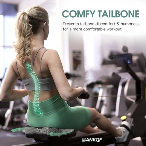 وسادة مقعد آلة التجديف لجهاز Concept 2 Rower - وسادة من الإسفنج الذكي مع قاعدة غير قابلة للانزلاق وغطاء قابل للغسل - تناسب الطراز Concept 2 D/E، وWaterRower، والدراجة المستلقية والمجدفين الداخليين in Kuwait