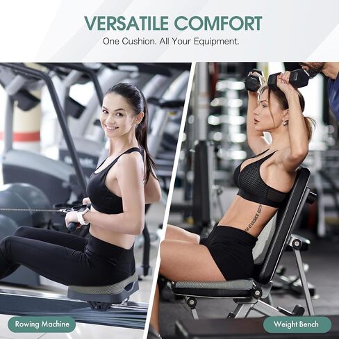 وسادة مقعد آلة التجديف لجهاز Concept 2 Rower - وسادة من الإسفنج الذكي مع قاعدة غير قابلة للانزلاق وغطاء قابل للغسل - تناسب الطراز Concept 2 D/E، وWaterRower، والدراجة المستلقية والمجدفين الداخليين in Kuwait