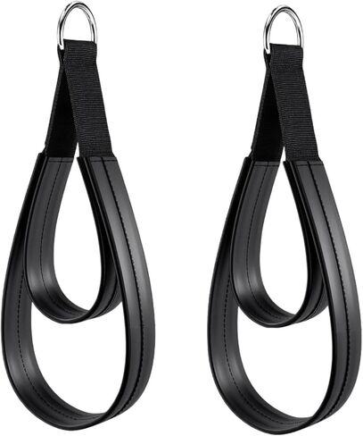 2Pcs Pilates Double Loop Straps for Reformer,Comfortable Grip Nonslip for Improve Flexibility Strength Dexterity Ankle Legs in Saudi Arabia