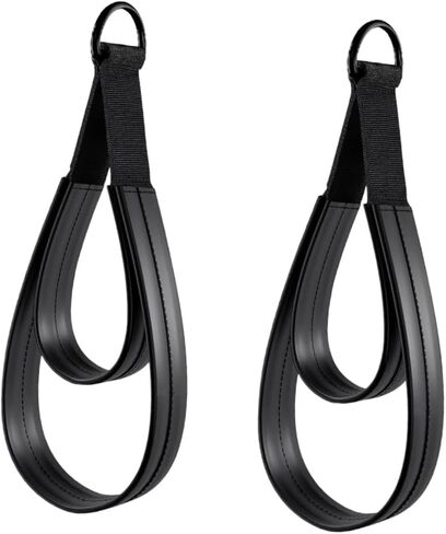 2Pcs Pilates Double Loop Straps for Reformer,Comfortable Grip Nonslip for Improve Flexibility Strength Dexterity Ankle Legs in Saudi Arabia