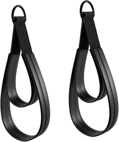 2Pcs Pilates Double Loop Straps for Reformer,Comfortable Grip Nonslip for Improve Flexibility Strength Dexterity Ankle Legs in Saudi Arabia
