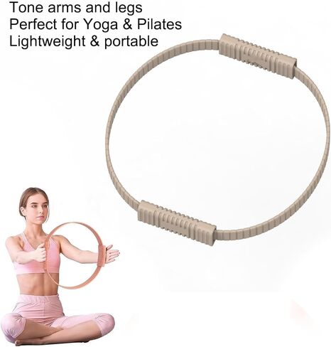 Home Pilates Essentials Kit 9 pcs. Pilates Ring Fitness Trainer, Ankle/Wrist Weights, Resistance Bands, Tote Bag, Grip Socks. Home or Gym/Studio Use. *MAT NOT Included* in Saudi Arabia