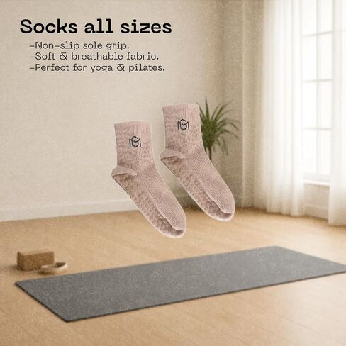 Home Pilates Essentials Kit 9 pcs. Pilates Ring Fitness Trainer, Ankle/Wrist Weights, Resistance Bands, Tote Bag, Grip Socks. Home or Gym/Studio Use. *MAT NOT Included* in Saudi Arabia