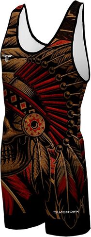 Takedown Wrestling Singlet for Boys – Lightweight Youth Compression Fit Wrestling Gear for Powerlifting in Kuwait