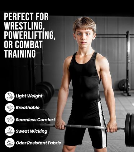 بدلة المصارعة للكبار والشباب من Exxact Sports - بدلة رفع الأثقال الممتازة للرجال والأولاد، فردية للجنسين in Saudi Arabia