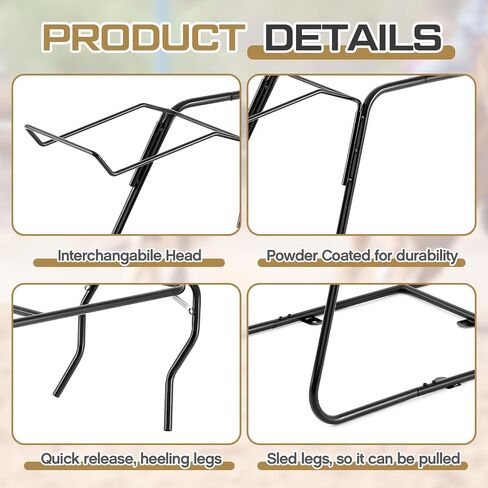 Blulu 43 Inch Collapsible Roping Dummy Body Roping Heading and Heeling Dummy, Brown, No Head in Saudi Arabia