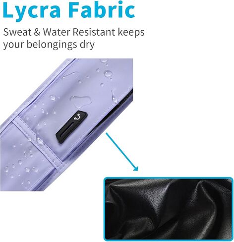 Running Hydration Belt with Water Bottle Holder, Phone Storage, Black in Saudi Arabia
