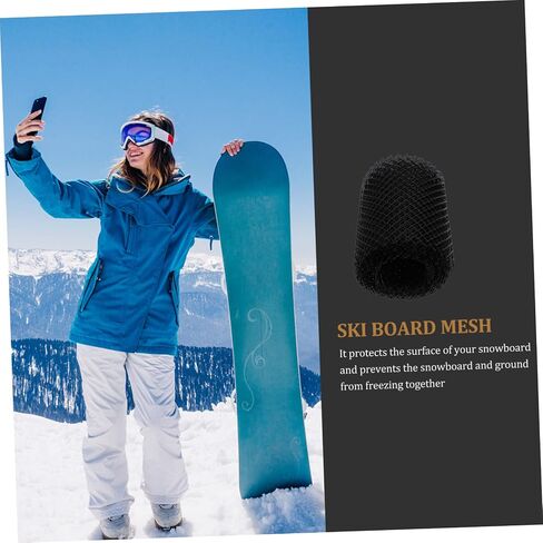 Homoyoyo 1roll Snowboard Protective Mesh Skin Wear-Resistant -Sticking Ski Protector Portable Mesh for Easy Maintenance All Conditions in Saudi Arabia