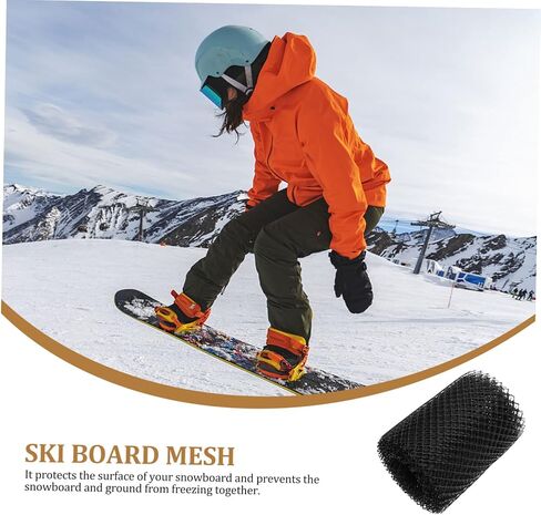 Homoyoyo 1roll Snowboard Protective Mesh Skin Wear-Resistant -Sticking Ski Protector Portable Mesh for Easy Maintenance All Conditions in Saudi Arabia
