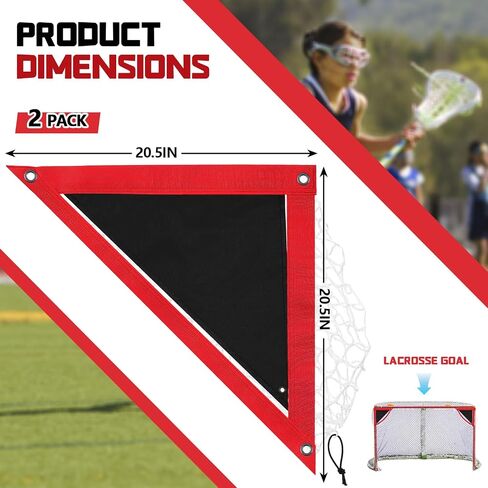 Hiboom 2 Pack Lacrosse Goal Targets Shooting Corner Targets for Lacrosse Practice and Training Aids in Saudi Arabia