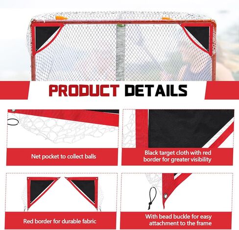 Hiboom 2 Pack Lacrosse Goal Targets Shooting Corner Targets for Lacrosse Practice and Training Aids in Saudi Arabia