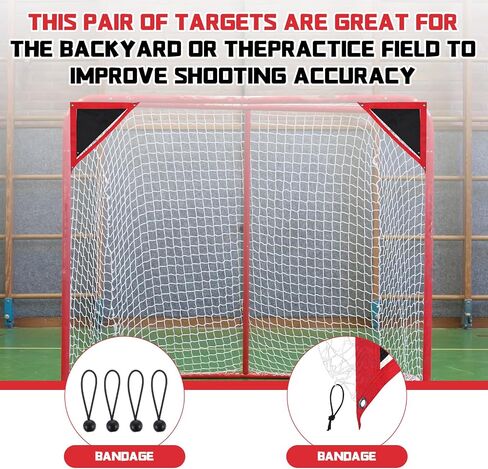 Hiboom 2 Pack Lacrosse Goal Targets Shooting Corner Targets for Lacrosse Practice and Training Aids in Saudi Arabia