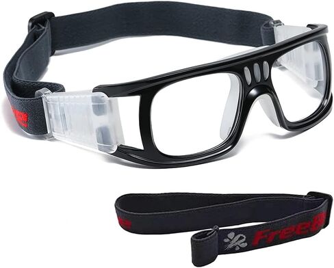 نظارات رياضية نظارات السلامة الواقية للرجال نظارات كرة السلة لكرة السلة وكرة القدم مع حزام قابل للتعديل in Kuwait