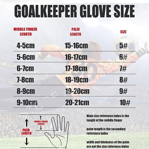 Goalkeeper Gloves,Football Goalkeeper Gloves,High Performance Glove, Super Grip Professional Football,for Boys Kids Children Adult Soccer(B,6) in Saudi Arabia