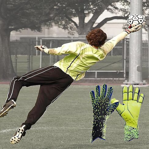 Goalkeeper Gloves,Football Goalkeeper Gloves,High Performance Glove, Super Grip Professional Football,for Boys Kids Children Adult Soccer(B,6) in Saudi Arabia