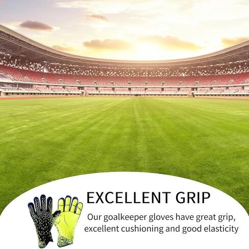 Goalkeeper Gloves,Football Goalkeeper Gloves,High Performance Glove, Super Grip Professional Football,for Boys Kids Children Adult Soccer(B,6) in Saudi Arabia