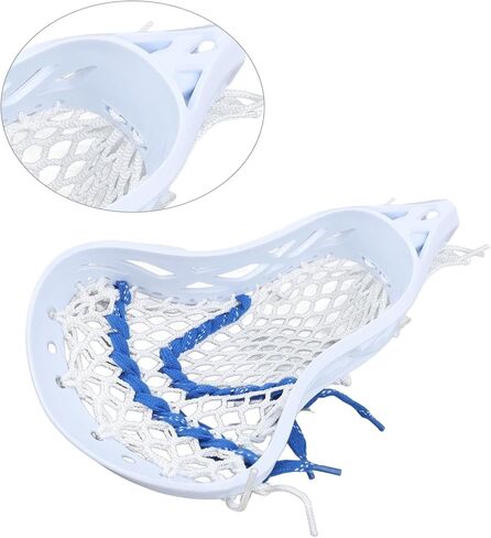 Dioche Lacrosse Head Mesh Strung Nylon Lacrosse Stick Heads for Easy Replacement, for Training and Competition (Teenager) in Saudi Arabia