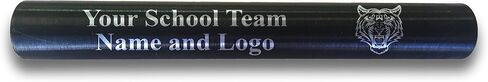 Custom Black Aluminum Track and Field Relay Baton Personalized Gift for Him, for Her, for Boys, for Girls, for Husband, for Wife, for Them, for Men, for Women- Your Team Name and Logo Engraved in Saudi Arabia