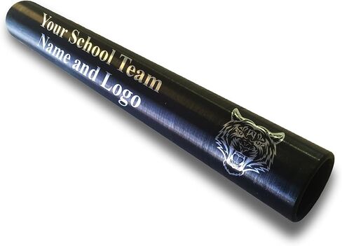 Custom Black Aluminum Track and Field Relay Baton Personalized Gift for Him, for Her, for Boys, for Girls, for Husband, for Wife, for Them, for Men, for Women- Your Team Name and Logo Engraved in Saudi Arabia