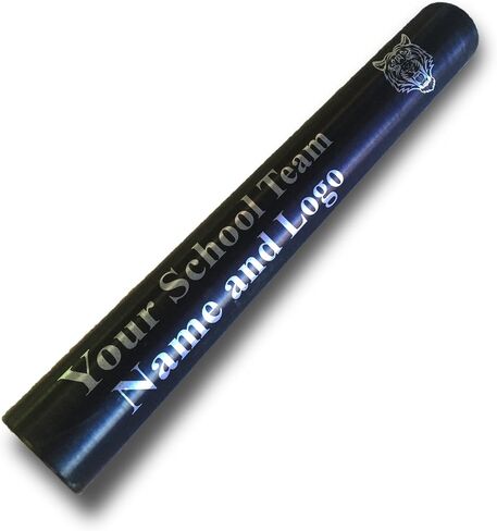 Custom Black Aluminum Track and Field Relay Baton Personalized Gift for Him, for Her, for Boys, for Girls, for Husband, for Wife, for Them, for Men, for Women- Your Team Name and Logo Engraved in Saudi Arabia