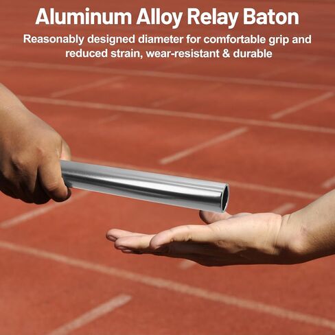 Aluminum Alloy Field Relay Batons for Track and Athletes Runners Outdoor Running Sports Events Baton Race Stick Smooth Hollow Tube Lightweight Durable Design Multi-Color in Kuwait