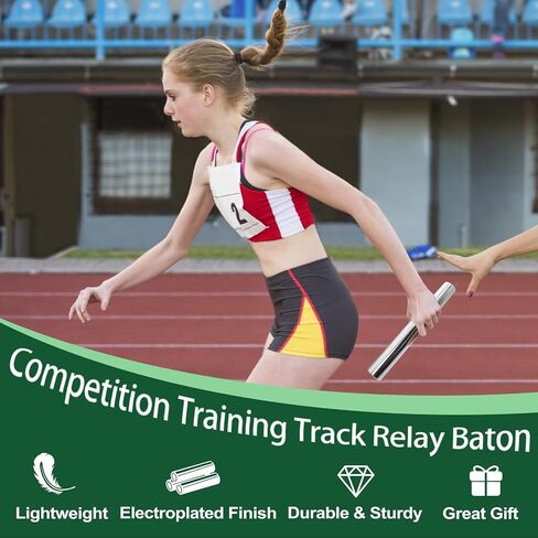 Aluminum Alloy Field Relay Batons for Track and Athletes Runners Outdoor Running Sports Events Baton Race Stick Smooth Hollow Tube Lightweight Durable Design Multi-Color in Kuwait