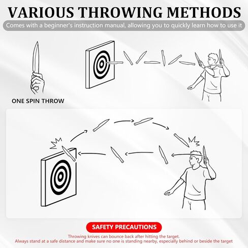 أداة رمي 3 قطع، وزن 225 جرام، طول 25 سم، مجموعة رمي سميكة 3 قطع، فولاذ 440C، 57HRC، تصميم مشطوب بالكامل، زوايا شفرة مستديرة، حادة ومتينة لممارسة الرمي لمسافات طويلة in Kuwait