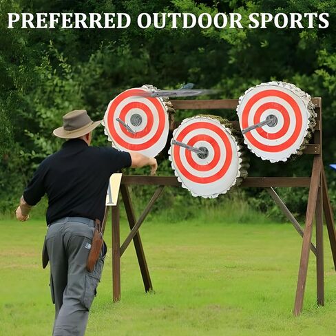 أداة رمي 3 قطع، وزن 225 جرام، طول 25 سم، مجموعة رمي سميكة 3 قطع، فولاذ 440C، 57HRC، تصميم مشطوب بالكامل، زوايا شفرة مستديرة، حادة ومتينة لممارسة الرمي لمسافات طويلة in Kuwait