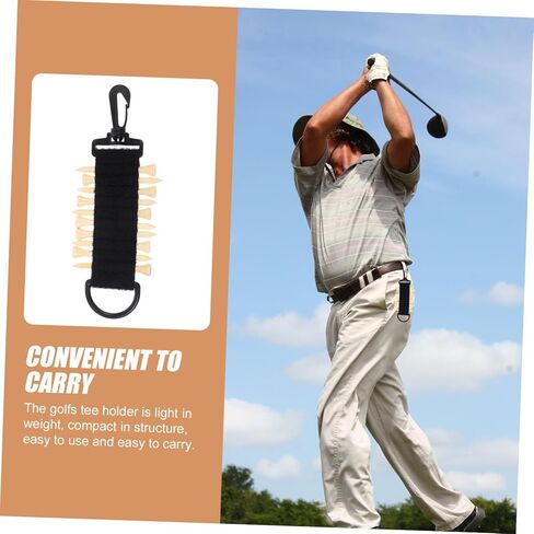 GANAZONO 1set Hanging Golf Tee Holder Portable Plastic Golf Tees Carrier for Easy Storage and Organization Lightweight and Accessory Compact Design for Pouches and Belts in Saudi Arabia