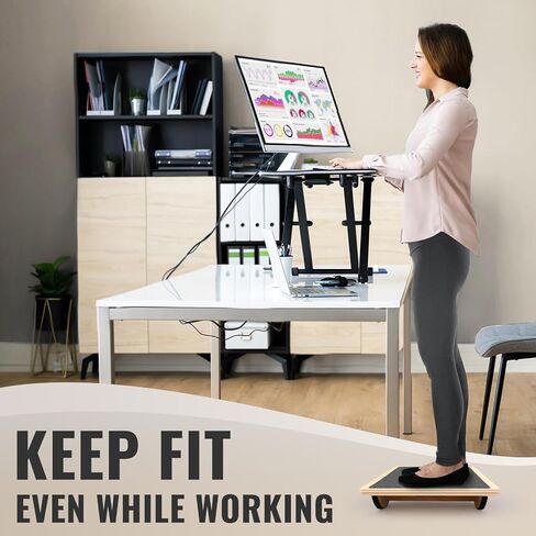 Balance Board Professional Wobble Board for Adults Anti-Slip 350LBS Balance Boards for Physical Therapy Standing Desk Core Strength Wooden Balance Board Rocker Board in Saudi Arabia