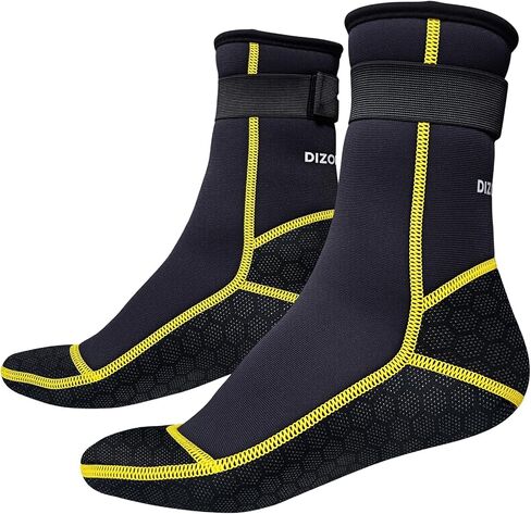 3mm Neoprene Water Socks, Anti-Slip Wetsuit Booties for Sand Proof Beach Volleyball, Scuba Diving Surfing Kayaking in Kuwait