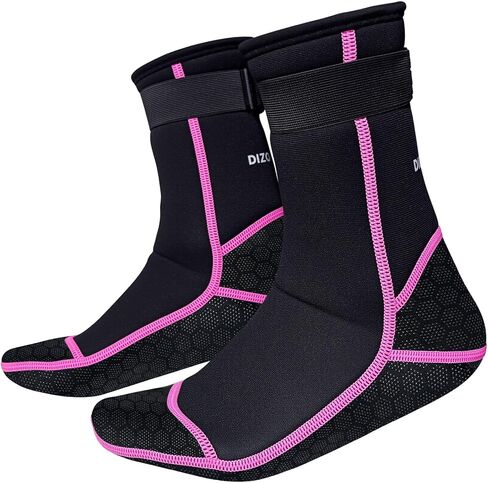3mm Neoprene Water Socks, Anti-Slip Wetsuit Booties for Sand Proof Beach Volleyball, Scuba Diving Surfing Kayaking in Kuwait
