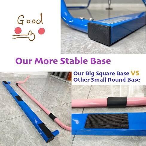 PreGymnastic Folding Gymnastics Bar with Rings, Foldable Kip Bar with Sturdier Base, Training Bar for Kids Ages 3-10, Horizontal Bar, Home Gym Equipment for Boy Girl in Saudi Arabia