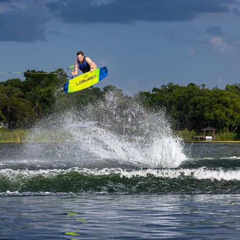 O'Brien Valhalla Wakeboard + روابط القابض - لوح هزاز متطور من الريش مع زعانف مصبوبة وقابلة للإزالة - رحلة مستقرة ومتسامحة للركاب المبتدئين والمتوسطين in Kuwait