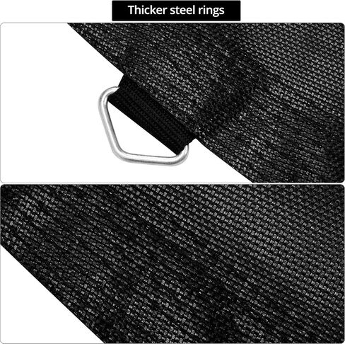 QWORK 14 FT Round Trampoline Replacement Mat with 72 V-Hooks, 151" Heavy Duty Jumping Mat with Installation Tools, Using 5.5" Springs,Black in Saudi Arabia