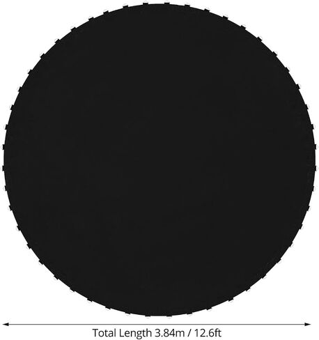 QWORK 14 FT Round Trampoline Replacement Mat with 72 V-Hooks, 151" Heavy Duty Jumping Mat with Installation Tools, Using 5.5" Springs,Black in Saudi Arabia