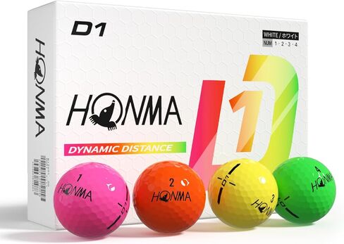 Honma D1 Distance Golf Balls,Extra Soft Feel with Long Distance,High Speed Core with Low Spin Design,Low Compression Golfballs Perfect for Men,Women Beginners,1 Dozen in Kuwait