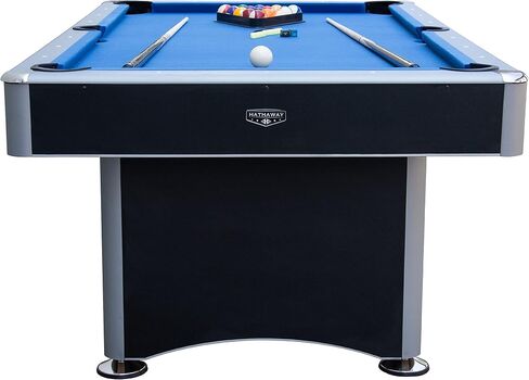 Hathaway Maverick 7 Foot Pool Table with Table Tennis Top – with Accessories for Both Games – Space-Saving Ping Pong and Pool Table Combo for Families – Matte Black Finish in Saudi Arabia