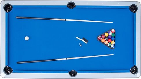 Hathaway Maverick 7 Foot Pool Table with Table Tennis Top – with Accessories for Both Games – Space-Saving Ping Pong and Pool Table Combo for Families – Matte Black Finish in Saudi Arabia