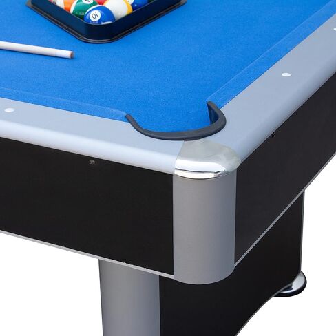 Hathaway Maverick 7 Foot Pool Table with Table Tennis Top – with Accessories for Both Games – Space-Saving Ping Pong and Pool Table Combo for Families – Matte Black Finish in Saudi Arabia