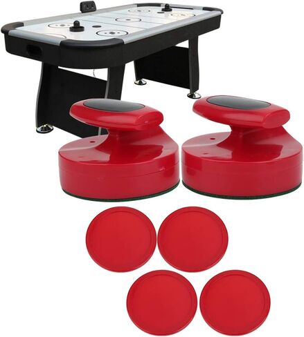 Table Hockey Pushers Pucks Set, 94x66mm Slider, 4 Pack, Large Size Red, Quick and Convenient Sliding Action, for Standard Hockey Tables in Saudi Arabia
