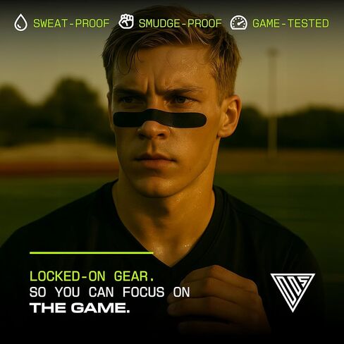 شرائط DRIP، ملصقات سوداء مرنة للعين، 24 حزمة، شريط قابل للتمدد، يتحرك معك، مسامي، مقاوم للعرق، حامل من الدرجة الرياضية للبيسبول، كرة القدم، الكرة اللينة، لاكروس، الهوكي، كرة القدم، شريط حبيبات in Kuwait