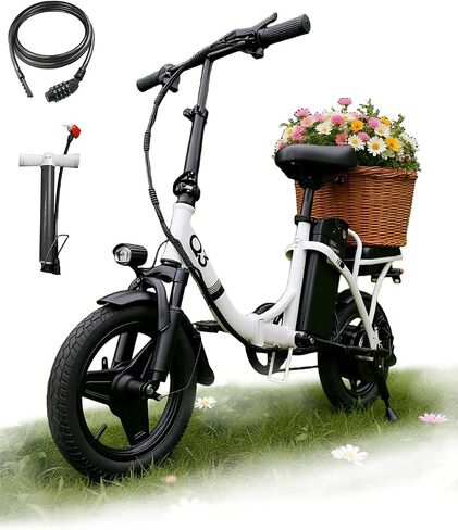 APYEAR Electric Bike for Adults, Ebike, Electric Bicycle with 576WH Removable Battery,14"/26" Folding Ebike, 20MPH,20+ Miles(MAX),500W High Motor,Multi-Shock Absorption,UL 2849,Commuting Mini E Bikes in Saudi Arabia