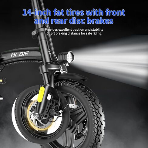 Folding Electric Bike for Adults, Peak 500W Motor,23MPH Max Speed Foldable Electric Bicycles,14" Ebike, 48V12AH Battery 35 Miles PAS Range Mini E Bikes for Adults and Teens in Saudi Arabia